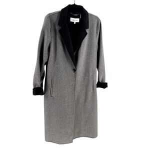 Calvin Klein Double-Faced Wool Blend Coat Large